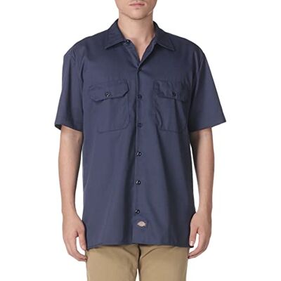 Dickies Men's Work Regular Fit Short Sleeve Casual Shirt, Blue (Navy Blue), XXX-Large Dickies Men's Work Regular Fit Short Sleeve Casual Shirt, Blue (Navy Blue), XXX-Large