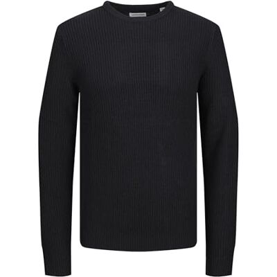 JACK & JONES Men's Jjelewis Knit Crew Neck Sn Knitted Jumper, Blazer Navy, S JACK & JONES Men's Jjelewis Knit Crew Neck Sn Knitted Jumper, Blazer Navy, S