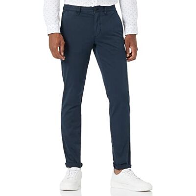 Tommy Hilfiger Men's Bleecker Th Flex Satin GMD Mw0mw26839 Chinos, Blue (Desert Sky), 28W / 28L Tommy Hilfiger Men's Bleecker Th Flex Satin GMD Mw0mw26839 Chinos, Blue (Desert Sky), 28W / 28L