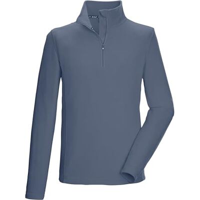 killtec KSW 99 MN FLC SHRT 40878-000 Men's Fleece Shirt with Stand-Up Collar and Zip Steel XXL killtec KSW 99 MN FLC SHRT 40878-000 Men's Fleece Shirt with Stand-Up Collar and Zip Steel XXL