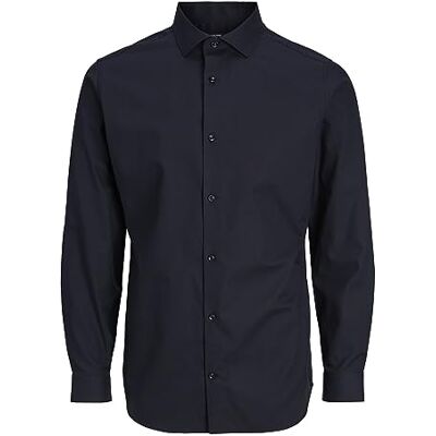 JACK & JONES Mens Jprblaparker L/S Noos Shirt, Black/Fit: Slim Fit, XL UK JACK & JONES Mens Jprblaparker L/S Noos Shirt, Black/Fit: Slim Fit, XL UK