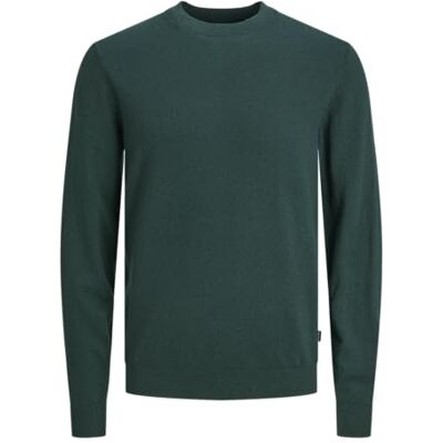 JACK & JONES Men's Jjecarter Knit Crew Neck Sn Knitted Jumper, Magical Forest, S JACK & JONES Men's Jjecarter Knit Crew Neck Sn Knitted Jumper, Magical Forest, S