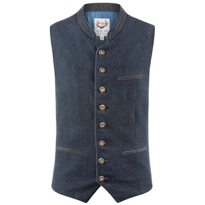 Stockerpoint Men's Weste Sirius Trachtenwesten Not Applicable, Blue (Dunkelblau-Grau Dunkelblau-Grau), XX-Small (Manufacturer Size: 44) Stockerpoint Men's Weste Sirius Trachtenwesten Not Applicable, Blue (Dunkelblau-Grau Dunkelblau-Grau), XX-Small (Manufacturer Size: 44)
