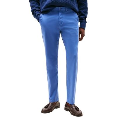 Tommy Hilfiger Men’s Core Harlem Essential Twill Relaxed Fit Chinos, Blue (Angora Blue), 30W/31L Tommy Hilfiger Men’s Core Harlem Essential Twill Relaxed Fit Chinos, Blue (Angora Blue), 30W/31L