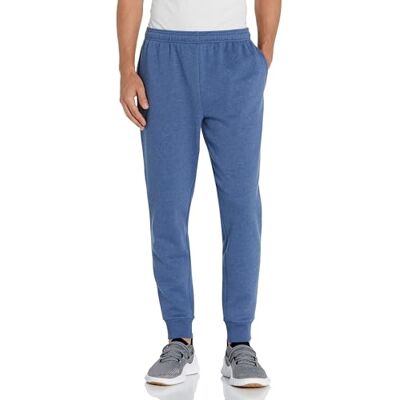 Amazon Essentials Men's Relaxed Fit Fleece Sweatpants, Blue Heather, M Amazon Essentials Men's Relaxed Fit Fleece Sweatpants, Blue Heather, M