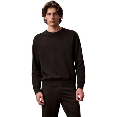 Calvin Klein Men’s Round Neck Sweatshirt, Black (Black), L Calvin Klein Men’s Round Neck Sweatshirt, Black (Black), L