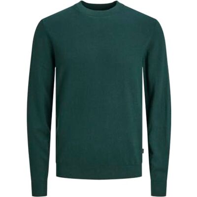 JACK & JONES Jjecarter Knit Crew Neck SN Men's Knitted Sweater, Oatmeal. Details: Melange, L JACK & JONES Jjecarter Knit Crew Neck SN Men's Knitted Sweater, Oatmeal. Details: Melange, L