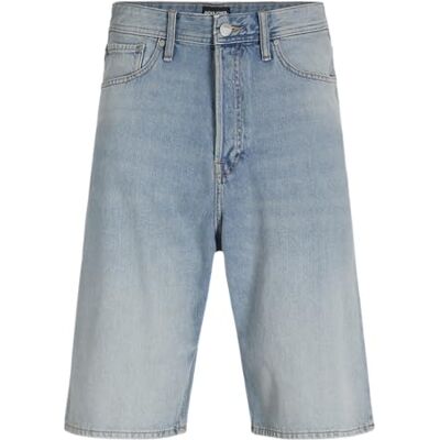 JACK & JONES Men's Jjiron Jjoriginal Shorts Mf 328 Sn, Blue Denim, S JACK & JONES Men's Jjiron Jjoriginal Shorts Mf 328 Sn, Blue Denim, S