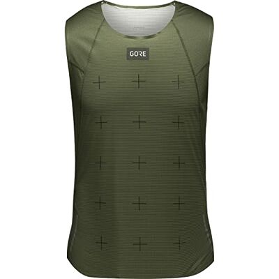 GORE WEAR Men's Singlet Contest Daily, Utility Green, XL GORE WEAR Men's Singlet Contest Daily, Utility Green, XL