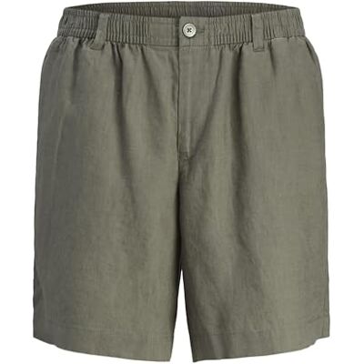 JACK & JONES Jpstbill Lawrence Linen Shorts SRT Sn, Tea Leaf, XL JACK & JONES Jpstbill Lawrence Linen Shorts SRT Sn, Tea Leaf, XL