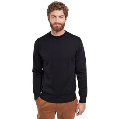 Armor-lux Armor Lux Men's Crew Neck Damgan Merino Wool Jumper, Black (010 Black 010 Black), Medium Armor-lux Armor Lux Men's Crew Neck Damgan Merino Wool Jumper, Black (010 Black 010 Black), Medium