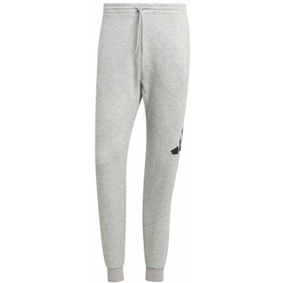 adidas Men's Essentials Big Logo Fleece Pant Cuffed, Medium Grey Heather/Black, S adidas Men's Essentials Big Logo Fleece Pant Cuffed, Medium Grey Heather/Black, S