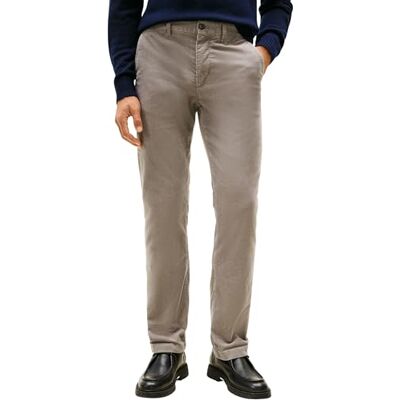 Tommy Hilfiger Men's Denton Corduroy Straight Fit Chinos, Grey (Hydrogen Grey), 33W/28L Tommy Hilfiger Men's Denton Corduroy Straight Fit Chinos, Grey (Hydrogen Grey), 33W/28L