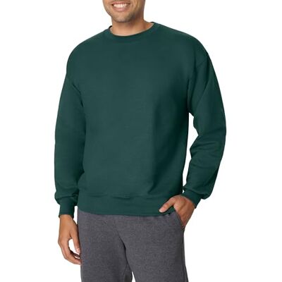 Hanes Men's Ultimate Heavyweight Fleece Sweatshirt, Deep Forest, Small Hanes Men's Ultimate Heavyweight Fleece Sweatshirt, Deep Forest, Small