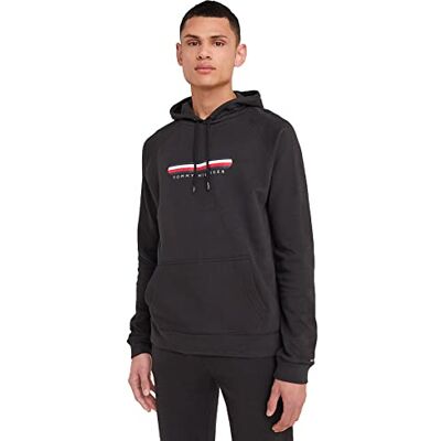 Tommy Hilfiger Men's Oh Hoodie Um0um02385 Heavyweight Knits, Black (Black), S Tommy Hilfiger Men's Oh Hoodie Um0um02385 Heavyweight Knits, Black (Black), S