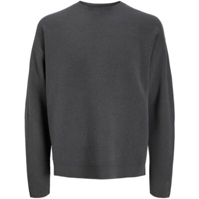 JACK & JONES Jprblabradfort Knit Crew Neck, Volcanic Ash, L JACK & JONES Jprblabradfort Knit Crew Neck, Volcanic Ash, L