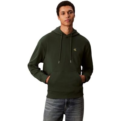 Calvin Klein Men's LS EU 350TERRY MONOGRAM HOODIE LV04RC297G Sweatshirts, Green (Sycamore), M Calvin Klein Men's LS EU 350TERRY MONOGRAM HOODIE LV04RC297G Sweatshirts, Green (Sycamore), M
