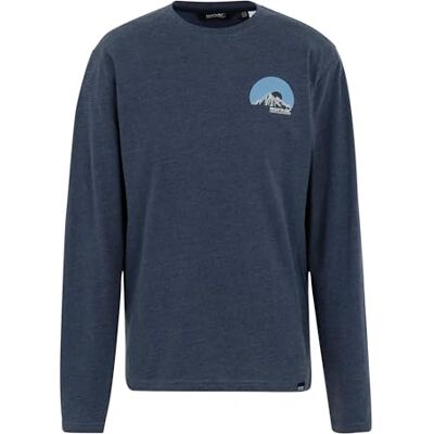 Regatta Mens Maylow Long Sleeved T-Shirt Jersey Crew Neck Jumper Top Blue Regatta Mens Maylow Long Sleeved T-Shirt Jersey Crew Neck Jumper Top Blue