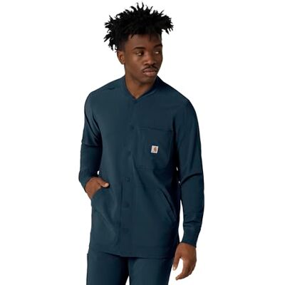 Carhartt Men's Rugged Flex Bonded Fleece Jacket, Navy, M Carhartt Men's Rugged Flex Bonded Fleece Jacket, Navy, M