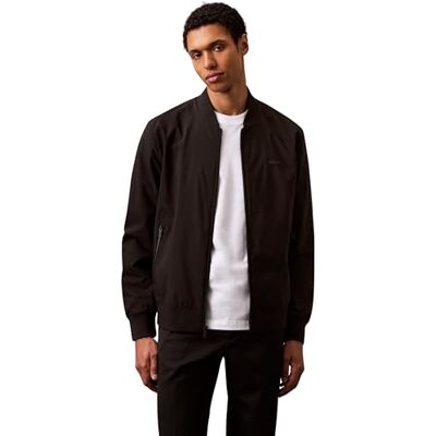 Calvin Klein Men's LS MATTE BOMBER JACKET Jackets, BLACK (Black), L Calvin Klein Men's LS MATTE BOMBER JACKET Jackets, BLACK (Black), L