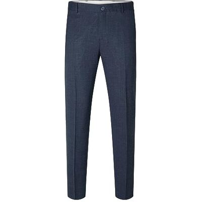 SELECTED HOMME SELETED HOMME SLHSLIM-Oasis Linen TRS NOOS Suit Pants, Dark Navy SELECTED HOMME SELETED HOMME SLHSLIM-Oasis Linen TRS NOOS Suit Pants, Dark Navy