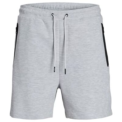 JACK & JONES JPSTGORDON Fusion Sweat Shorts Regular Fit S XXL, Light Grey Mix, M JACK & JONES JPSTGORDON Fusion Sweat Shorts Regular Fit S XXL, Light Grey Mix, M