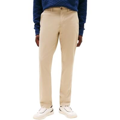 Tommy Hilfiger Men's Denton Printed Structure Straight Fit Chinos, Beige (Sandalwood), 30W/30L Tommy Hilfiger Men's Denton Printed Structure Straight Fit Chinos, Beige (Sandalwood), 30W/30L