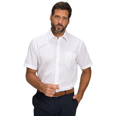 JP 1880 Men's Large Sizes Menswear L-8XL Shirt, Business, Non-Iron, Kent Collar, Half Sleeve, Comfort Fit, up to 8XL Snow White 6XL 804891200-6XL, Snow White, XXXXXXL JP 1880 Men's Large Sizes Menswear L-8XL Shirt, Business, Non-Iron, Kent Collar, Half Sleeve, Comfort Fit, up to 8XL Snow White 6XL 804891200-6XL, Snow White, XXXXXXL