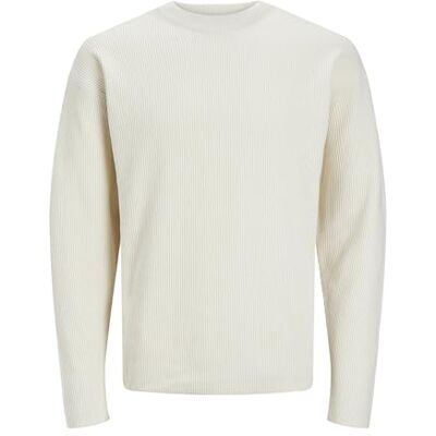 JACK & JONES Jprccspring Perfect Knit Crew Neck, Almond Milk, M JACK & JONES Jprccspring Perfect Knit Crew Neck, Almond Milk, M