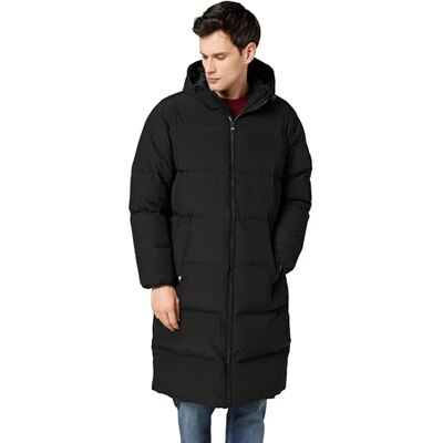 Tommy Hilfiger Men’s Down Quilted Parka, Black (Black), M Tommy Hilfiger Men’s Down Quilted Parka, Black (Black), M