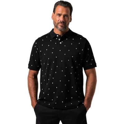 JP 1880 Men's Large Sizes Plus Sizes Menswear L-8XL Polo Shirt, Half Sleeve, Piqué, Minimal Print, up to 8 XL Black JP 1880 Men's Large Sizes Plus Sizes Menswear L-8XL Polo Shirt, Half Sleeve, Piqué, Minimal Print, up to 8 XL Black