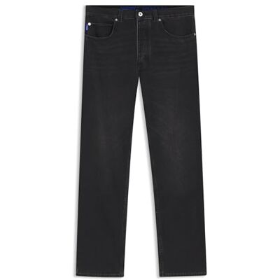 Hugo Boss Mens Jonah Regular-fit Jeans in Black Denim Hugo Boss Mens Jonah Regular-fit Jeans in Black Denim
