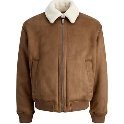 JACK & JONES Men's Jprccluke Bomber Jacket Sn, Toffee, XXL JACK & JONES Men's Jprccluke Bomber Jacket Sn, Toffee, XXL