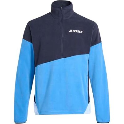 adidas Men's Terrex Multi CLIMAWARM Fleece Anorak, legend ink/ray blue, M adidas Men's Terrex Multi CLIMAWARM Fleece Anorak, legend ink/ray blue, M