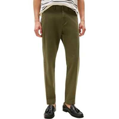 Tommy Hilfiger Men’s Core Harlem Essential Twill Relaxed Fit Chinos, Green (Dark Greenery), 34W/38L Tommy Hilfiger Men’s Core Harlem Essential Twill Relaxed Fit Chinos, Green (Dark Greenery), 34W/38L