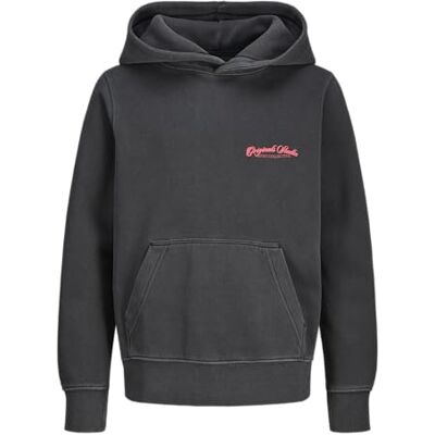 JACK & JONES Junior Jorinwood Wash Sweat Hood Jnr, black, 128 JACK & JONES Junior Jorinwood Wash Sweat Hood Jnr, black, 128