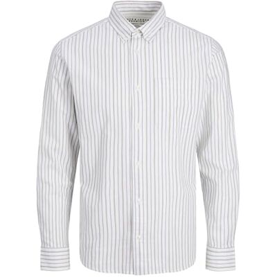 JACK & JONES Jprbrook Oxford Shirt L/S Noos, Sargasso sea/Stripes: Slim fit, S JACK & JONES Jprbrook Oxford Shirt L/S Noos, Sargasso sea/Stripes: Slim fit, S
