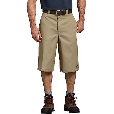 Dickies Men's 15 Inch Inseam Work Short with Multi Use Pocket Utility Pants, Khaki, 30 Dickies Men's 15 Inch Inseam Work Short with Multi Use Pocket Utility Pants, Khaki, 30