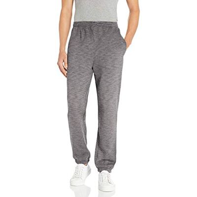 Amazon Essentials Men's Closed Bottom Fleece Joggers (Available in Big & Tall), Grey Space Dye, XXL Amazon Essentials Men's Closed Bottom Fleece Joggers (Available in Big & Tall), Grey Space Dye, XXL