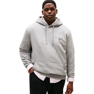 Tommy Hilfiger Men BT-BRAND LOVE HILFIGER HOODY-B MW0MW42995 Pullover Hoodie, GREY, 3XL_Plus Tommy Hilfiger Men BT-BRAND LOVE HILFIGER HOODY-B MW0MW42995 Pullover Hoodie, GREY, 3XL_Plus