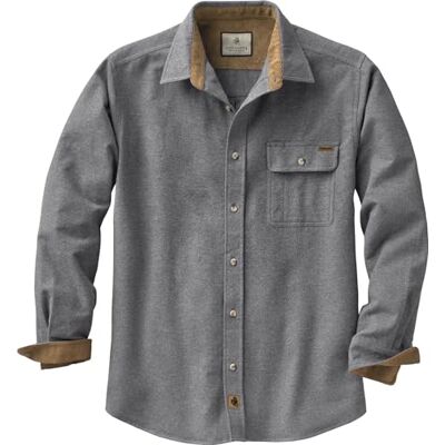 Legendary Whitetails Men's Buck Camp Flannel, Long Sleeve Plaid Button Down Casual Shirt, Corduroy Cuffs, Charcoal Heather, XXL Tall Legendary Whitetails Men's Buck Camp Flannel, Long Sleeve Plaid Button Down Casual Shirt, Corduroy Cuffs, Charcoal Heather, XXL Tall