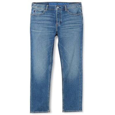 Hugo Boss Men's Brody Tapered Fit Jeans in Blue Stretch Denim, Medium Blue, 35W x 30L Hugo Boss Men's Brody Tapered Fit Jeans in Blue Stretch Denim, Medium Blue, 35W x 30L
