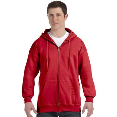 Hanes Men's Full Zip Ultimate Heavyweight Fleece Hoodie, Deep Red, X-Large Hanes Men's Full Zip Ultimate Heavyweight Fleece Hoodie, Deep Red, X-Large