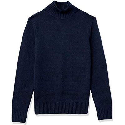 Amazon Essentials Men's Long-Sleeve Soft Touch Turtleneck Jumper, Navy, M Amazon Essentials Men's Long-Sleeve Soft Touch Turtleneck Jumper, Navy, M