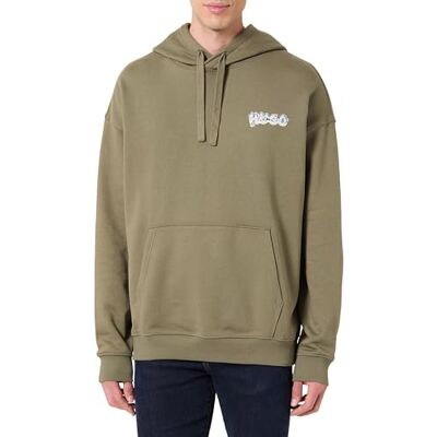 Hugo Boss Men's Nyrohood Sweatshirt, Open Green, XXL Hugo Boss Men's Nyrohood Sweatshirt, Open Green, XXL