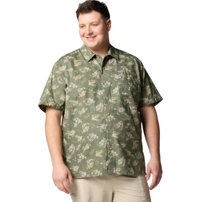 Columbia Men's Trollers Best Short Sleeve Shirt, Spray Marlin Chase, Large Columbia Men's Trollers Best Short Sleeve Shirt, Spray Marlin Chase, Large