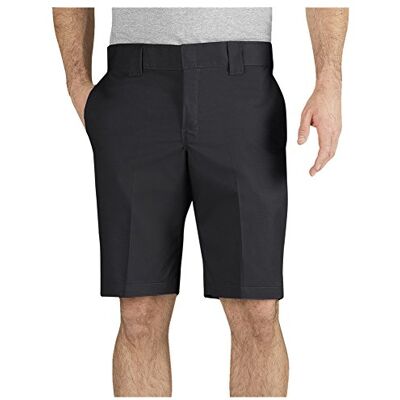 Dickies Slim Fit 11 Inch Flex Work Short, Black V1, 38 Dickies Slim Fit 11 Inch Flex Work Short, Black V1, 38