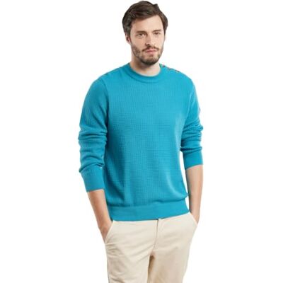 Armor-lux Armor Lux Men's Plain Sailor Jumper J12 Pullover Sweater, Pagoda, Small Armor-lux Armor Lux Men's Plain Sailor Jumper J12 Pullover Sweater, Pagoda, Small
