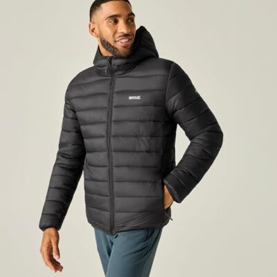 Regatta Mens Hooded Marizion Padded Jacket Water Repellent Lightweight Winter Coat Regatta Mens Hooded Marizion Padded Jacket Water Repellent Lightweight Winter Coat
