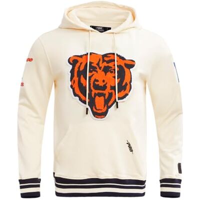 Pro Standard Mens NFL Chicago Bears Retro Classics Pull Over Hoodie Eggshell/Midnight Navy Xl Pro Standard Mens NFL Chicago Bears Retro Classics Pull Over Hoodie Eggshell/Midnight Navy Xl